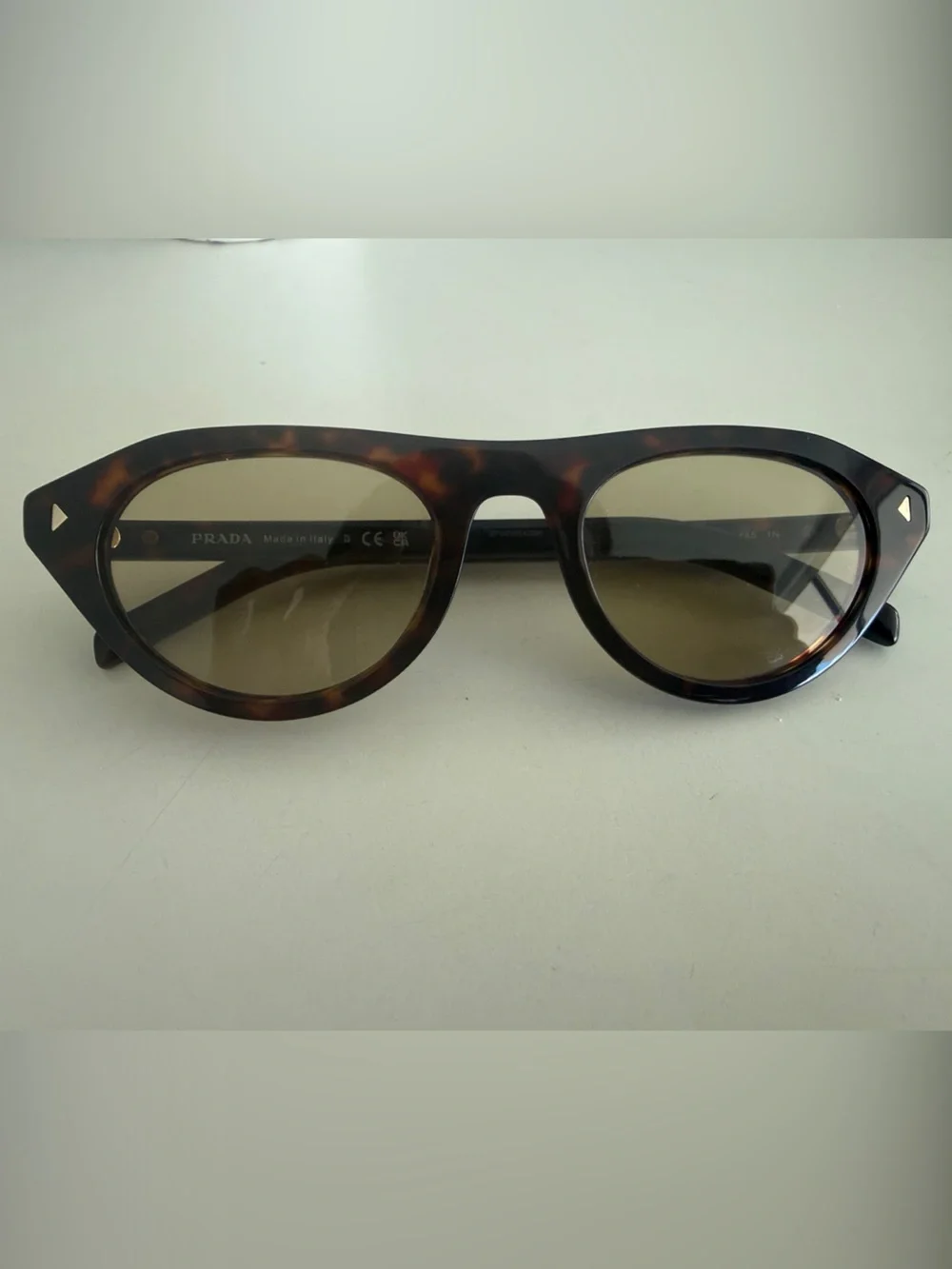 Prada Tortoiseshell Sunglasses with Brown Lenses